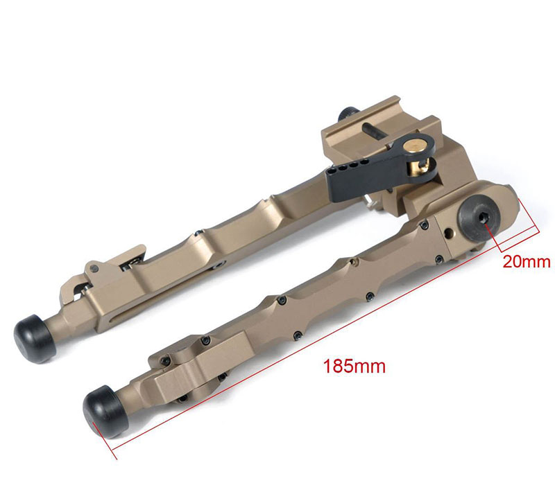Aluminum SR5 tripod Quick Detach SR-5 QD Bipod 20mm rail Tan